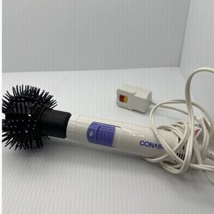 Vintage 97 Conair Hot Air Round Combo Styling Brush CD180 Curls Waves Hair Dryer